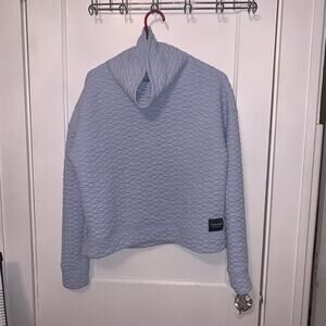 Calvin Klein quilted athletic performance cowl neck pullover size S